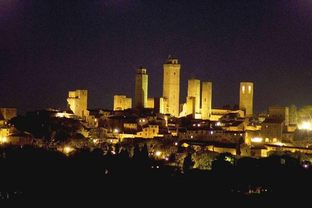 Night landscapes in Tuscany